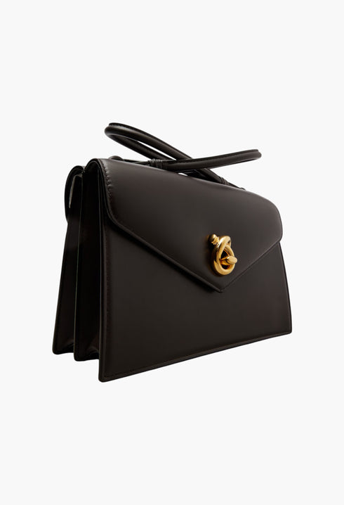 Knot Lock Small Leather Crossbody Bag